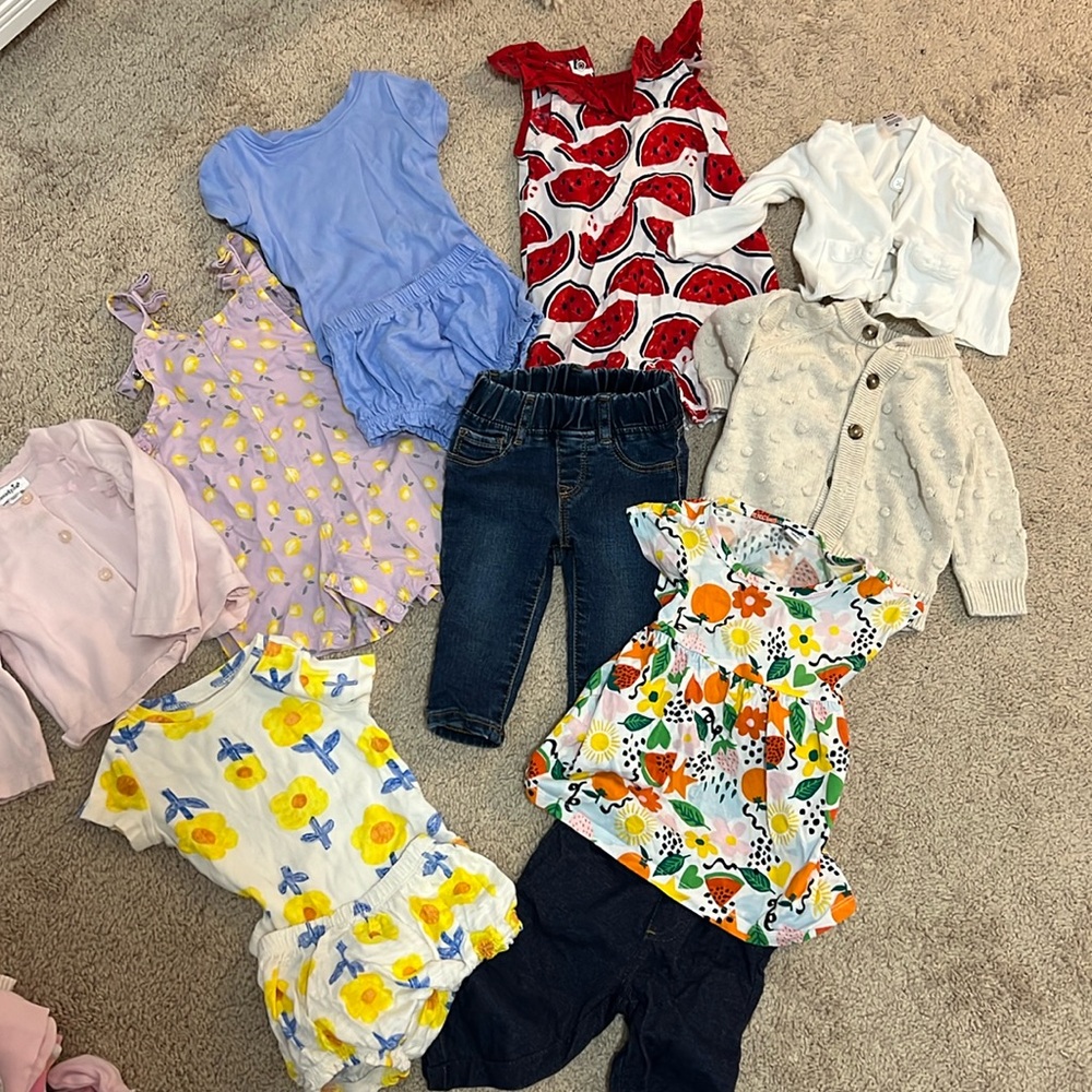 Size 3-6 month baby girl summer clothes